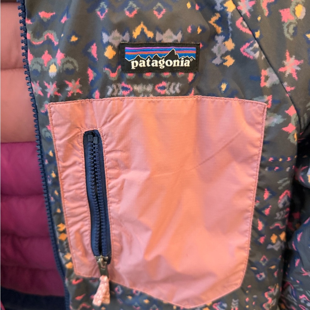 Patagonia Kids' Reversible Down Sweater Hoody Jacket - Picture 9 of 11